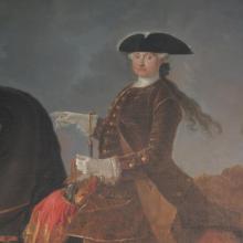 Maria Amalia on horseback